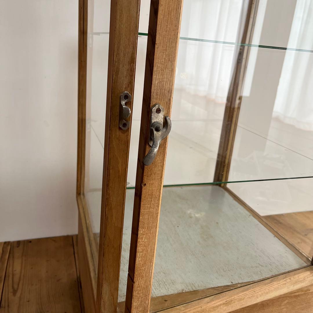 アンティーク ガラスケース ショーケース レトロ 飾り棚 z780