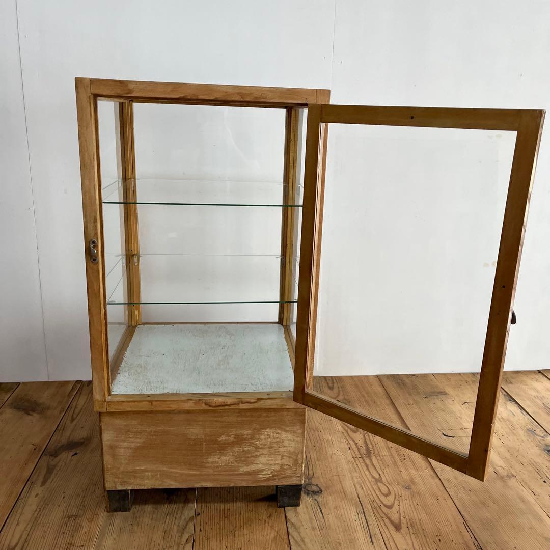 アンティーク ガラスケース ショーケース レトロ 飾り棚 z780