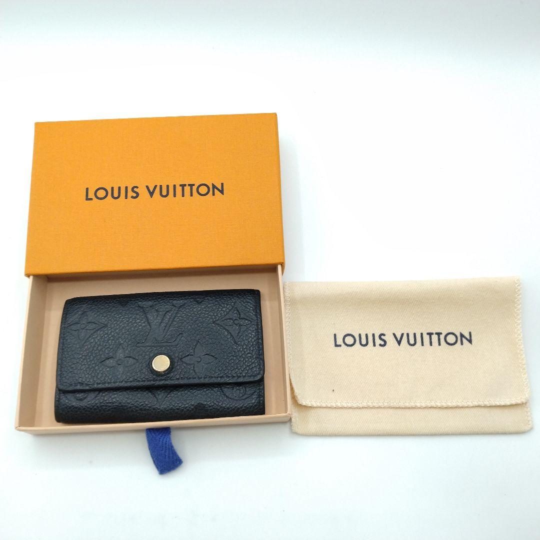 ルイヴィトン モノグラム アンプラント ミュルティクレ 6 キーケース　黒