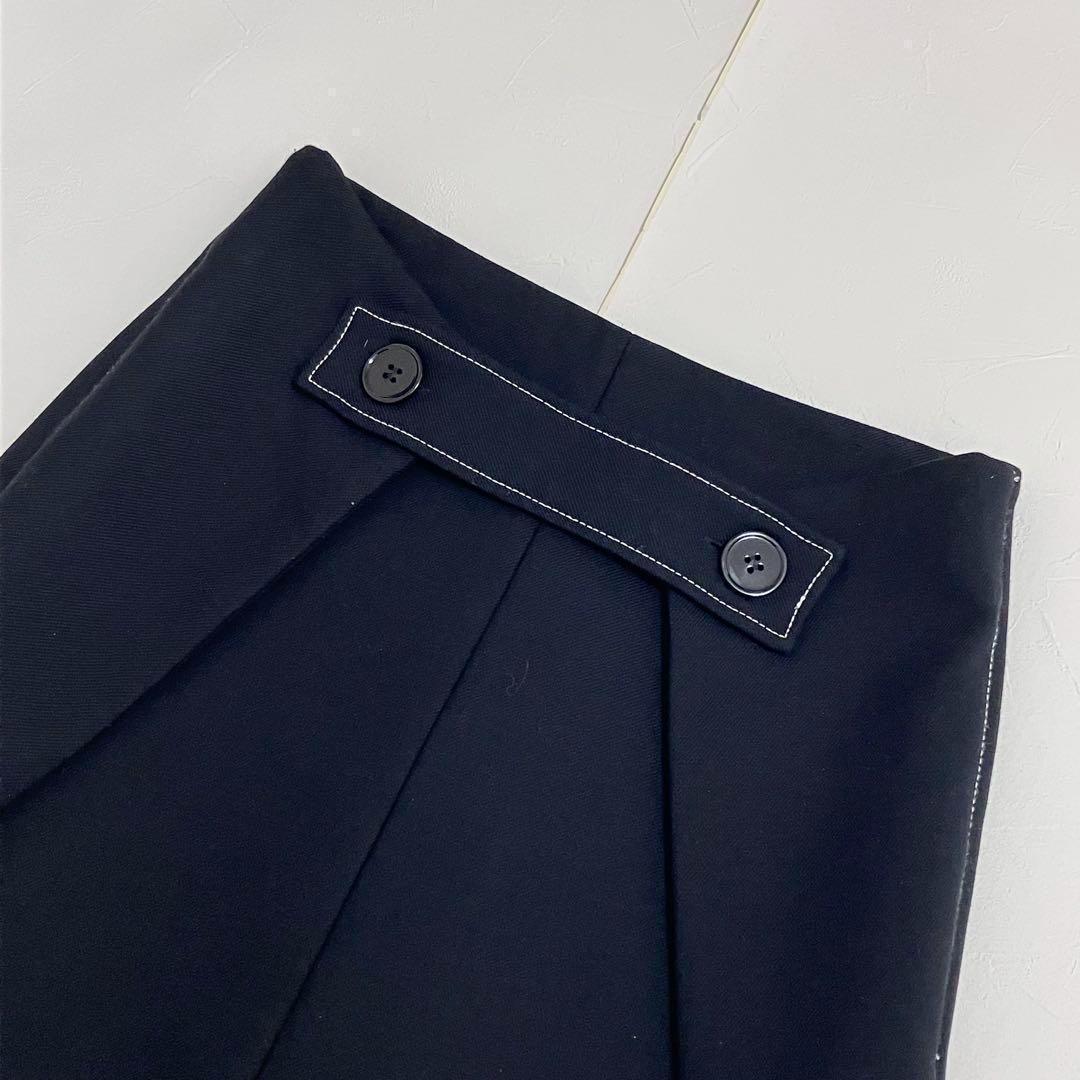 MM6 エムエムシックス メゾンマルジェラ Aラインウールスカート ブラック