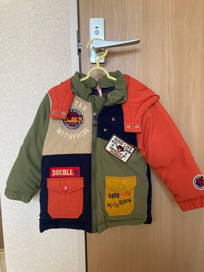 ミキハウス/ダブルビー　ダウン90センチ