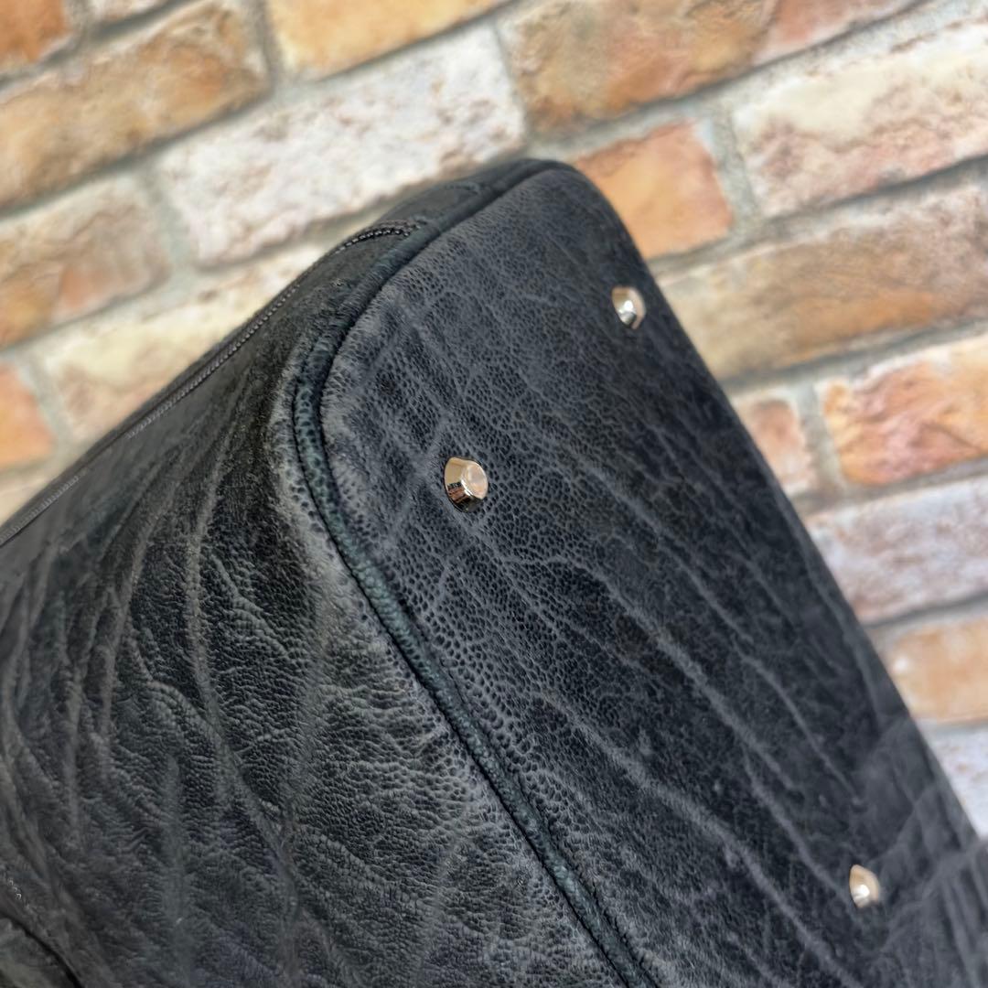 未使用級✨JRA 正規品　エレファントレザー　ビジネスバッグ　黒　A4収納可能