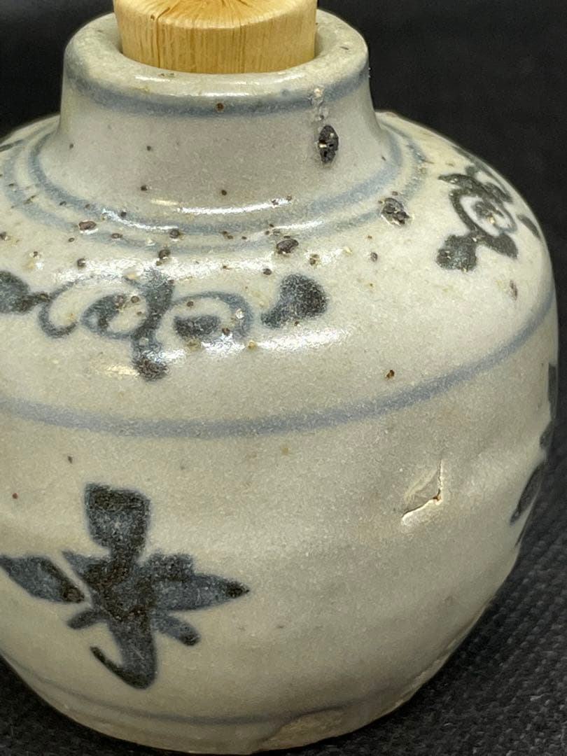 【茶道具】 安南　振り出し　合箱　中国陶磁器