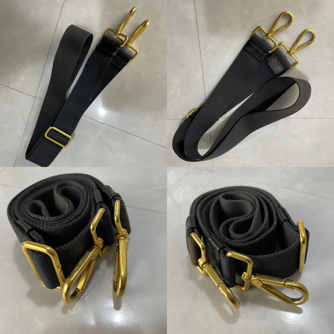 PRADA カナパ プラダ 2way ショルダーバッグ 1BG439 S 黒