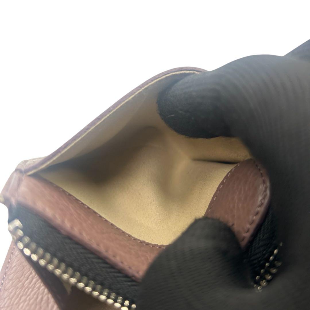 yochiko　アタオ レッサーパンダ 刺繍 レザー コンパクト財布