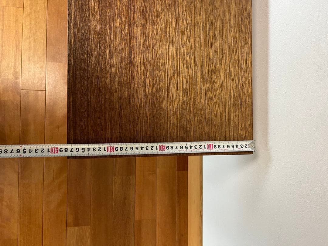 サイドテーブル　レトロ　鉄脚　無垢材