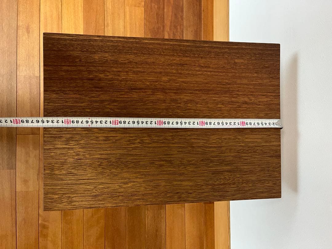 サイドテーブル　レトロ　鉄脚　無垢材