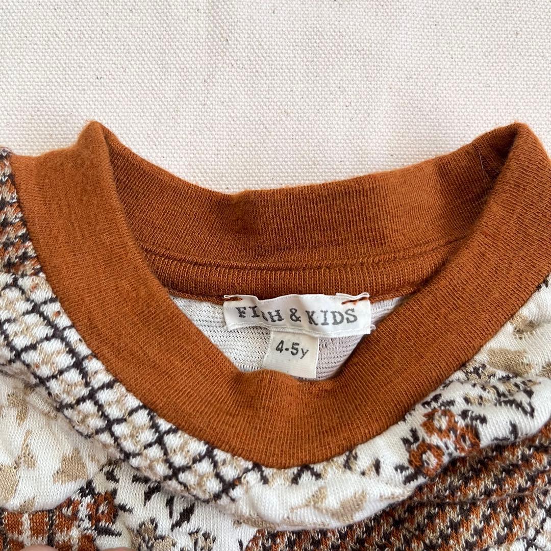 fish&kids パッチワークトレーナー