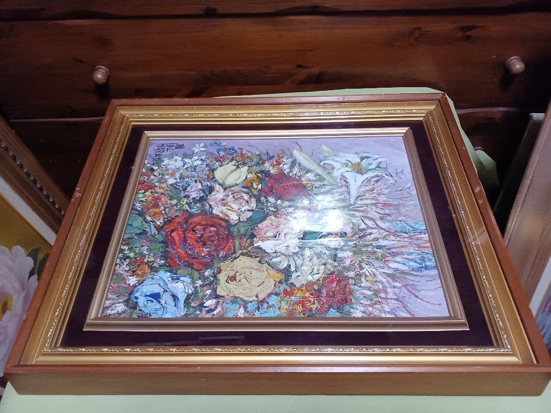 ◆原田雅兆　「blossom」（仮題）　油彩　F6号　元現展創立会員・副会長◆