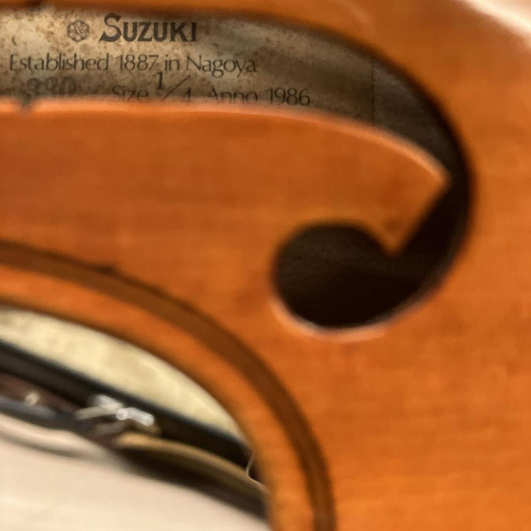 SUZUKI バイオリン 1/4 No.330 1986年製 ケース付き
