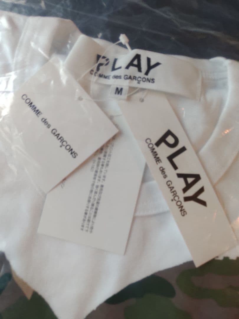 М正規品　PLAY COMME des GARÇONS 迷彩柄Tシャツ М