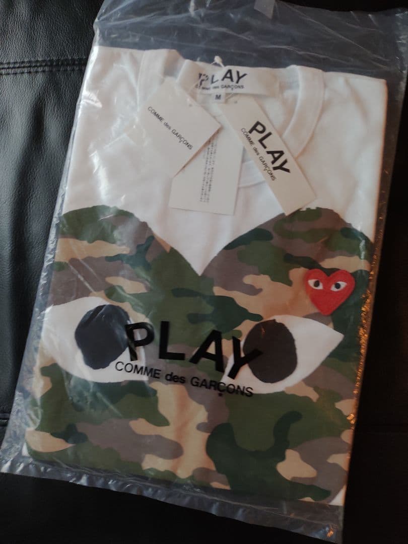 М正規品　PLAY COMME des GARÇONS 迷彩柄Tシャツ М