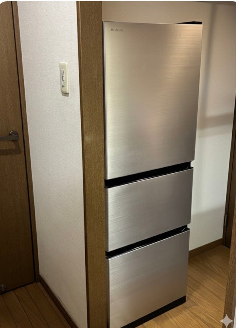 最終値　HITACHI 冷蔵庫 265L 中型 R-27SV 右開き　2023年