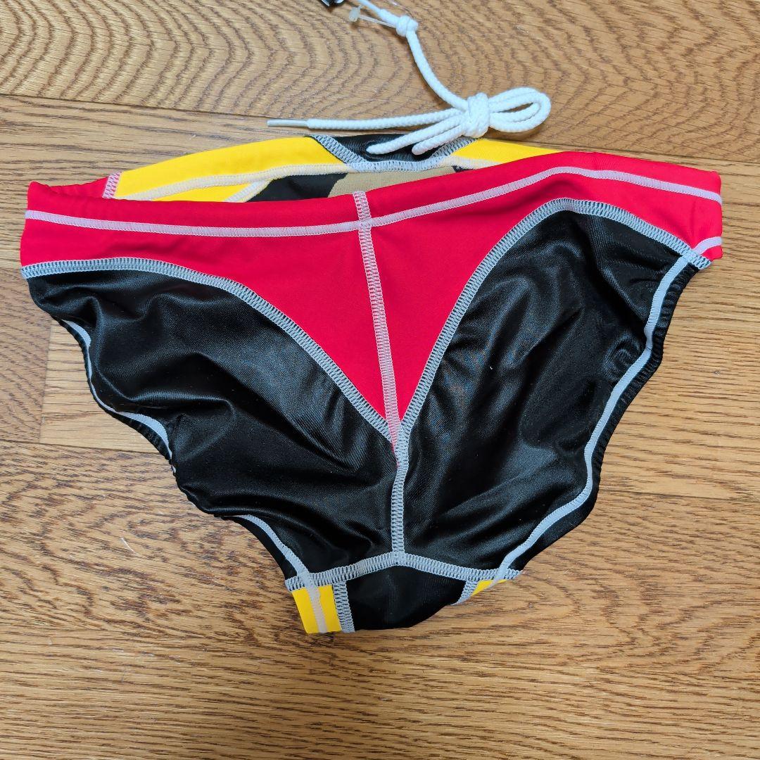 Mizuno 競泳水着 黒/赤/黄