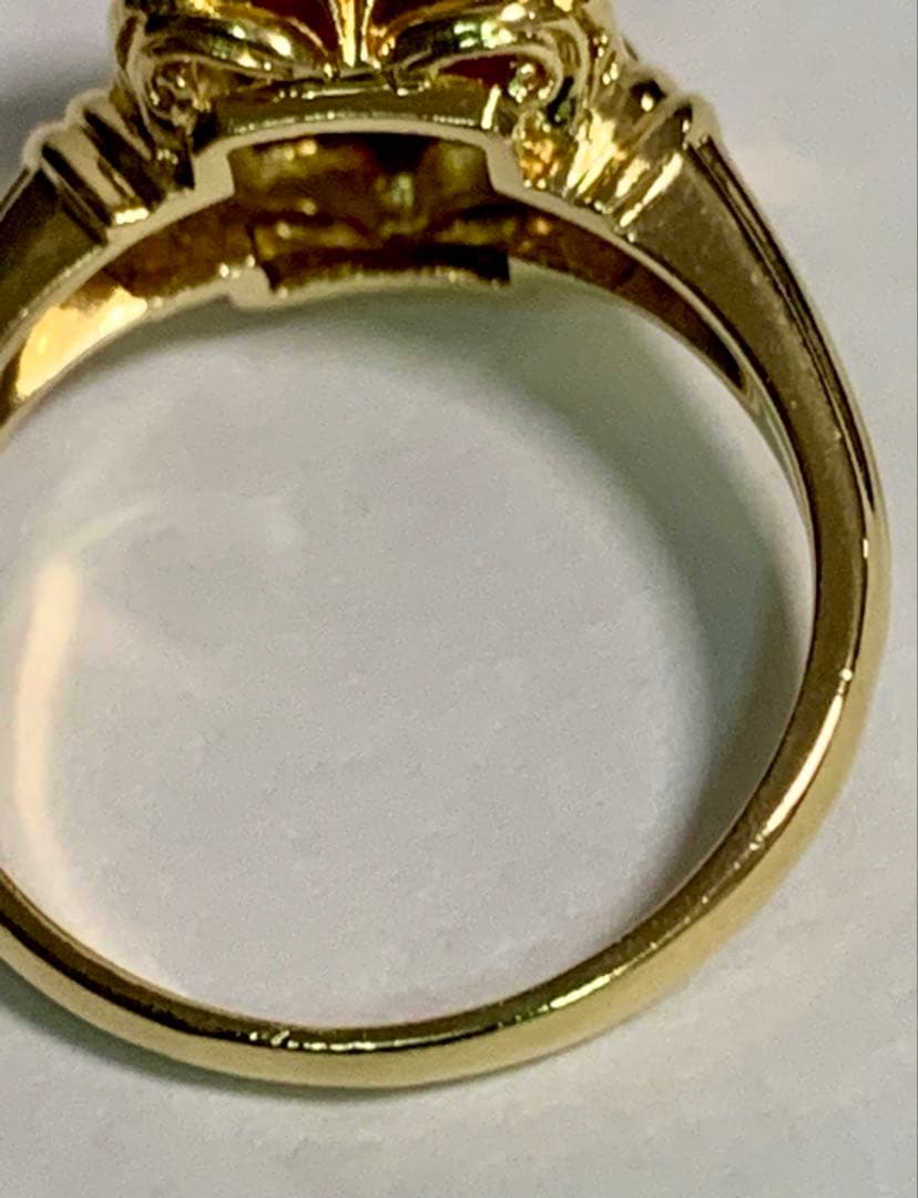 K18 ガーネット リング 4.8ｇ