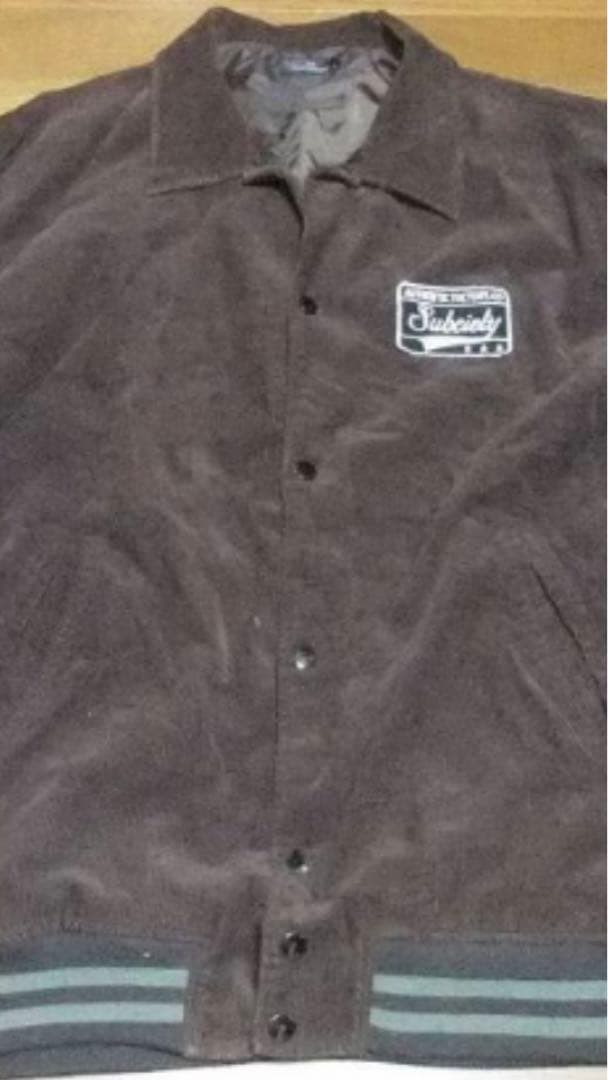 subciety XL サブサエティ ジャケット コーデュロイ ワッペン 茶