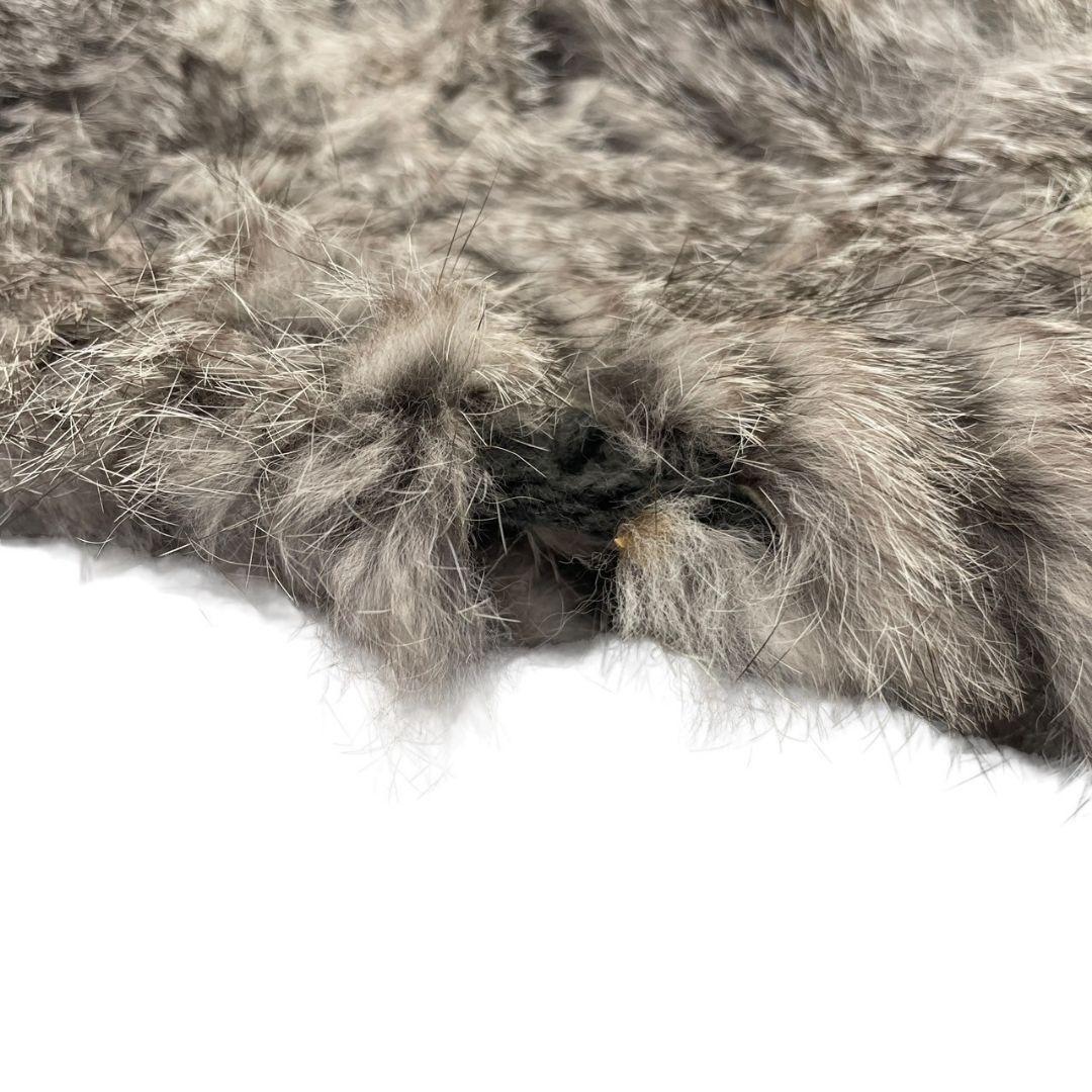 極美品 MONCLER モンクレール ニット帽 ラビットファー レディース