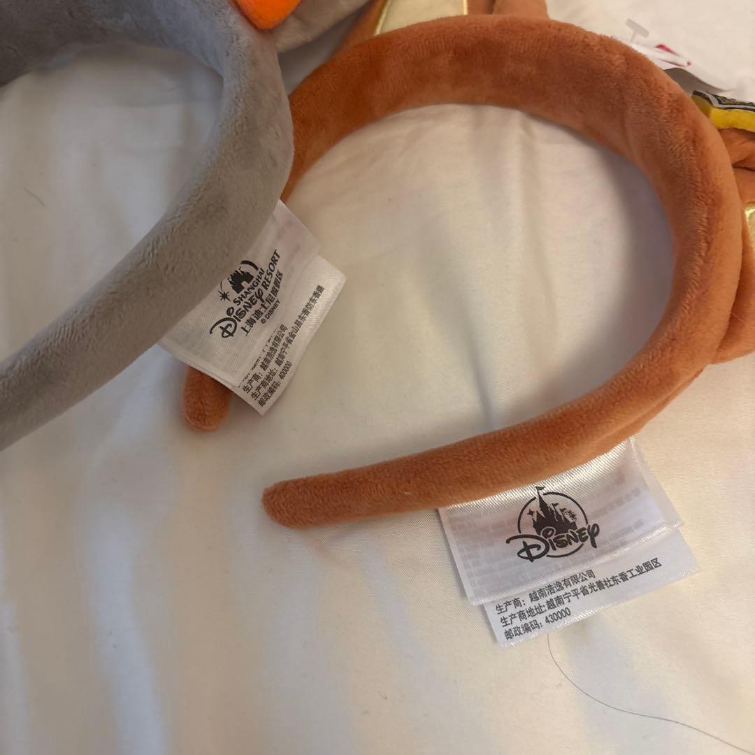 即発送　上海ディズニー ズートピア ジュディ　ニック　カチューシャ 正規品