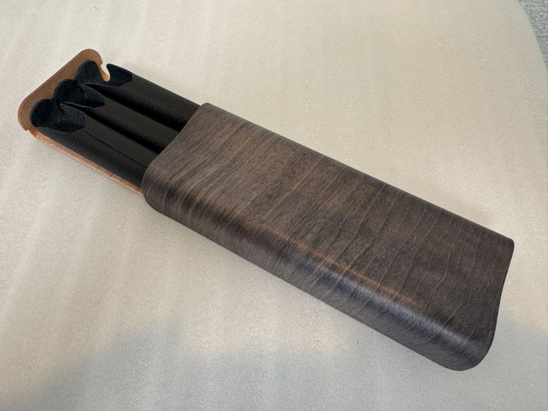 ストーリオ avanwood 万年筆ケース3本挿し 黒染め
