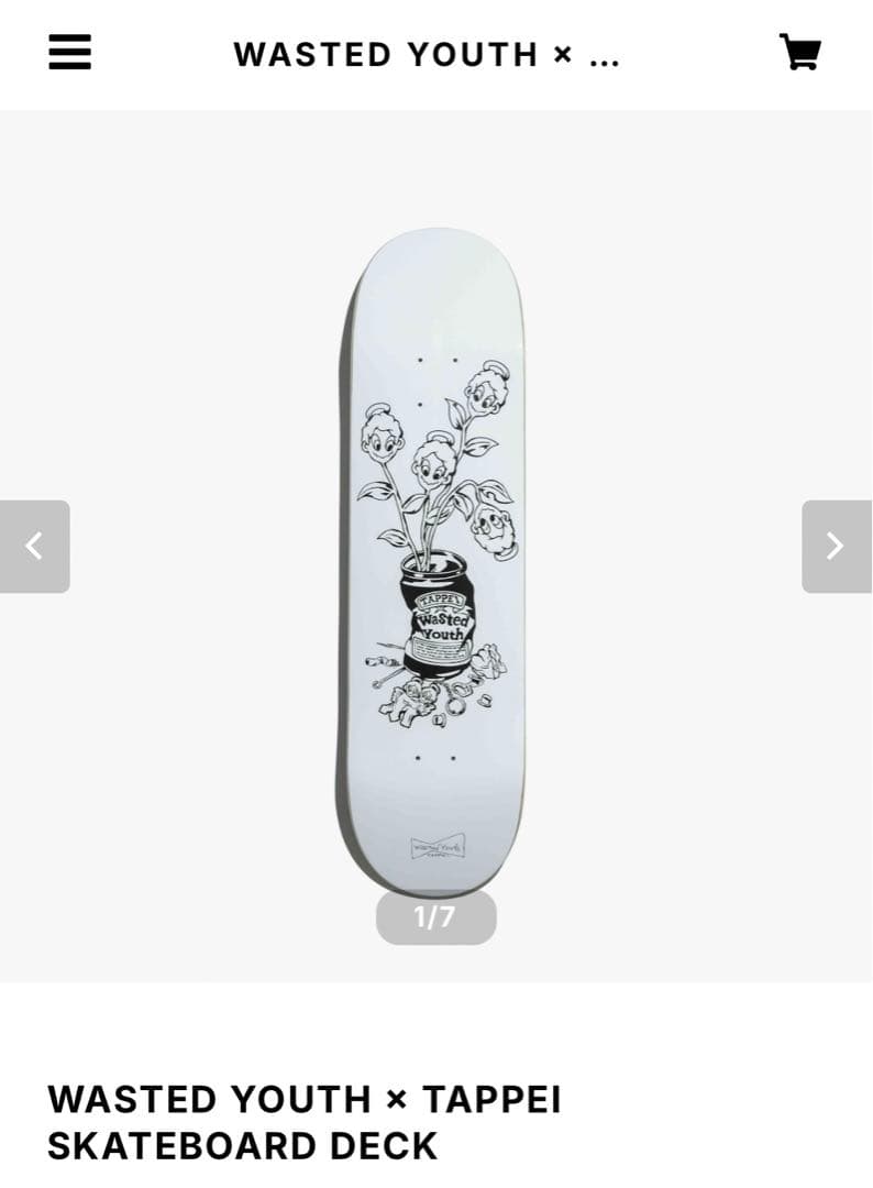 WASTED YOUTH × TAPPEI SKATEBOARD DECK