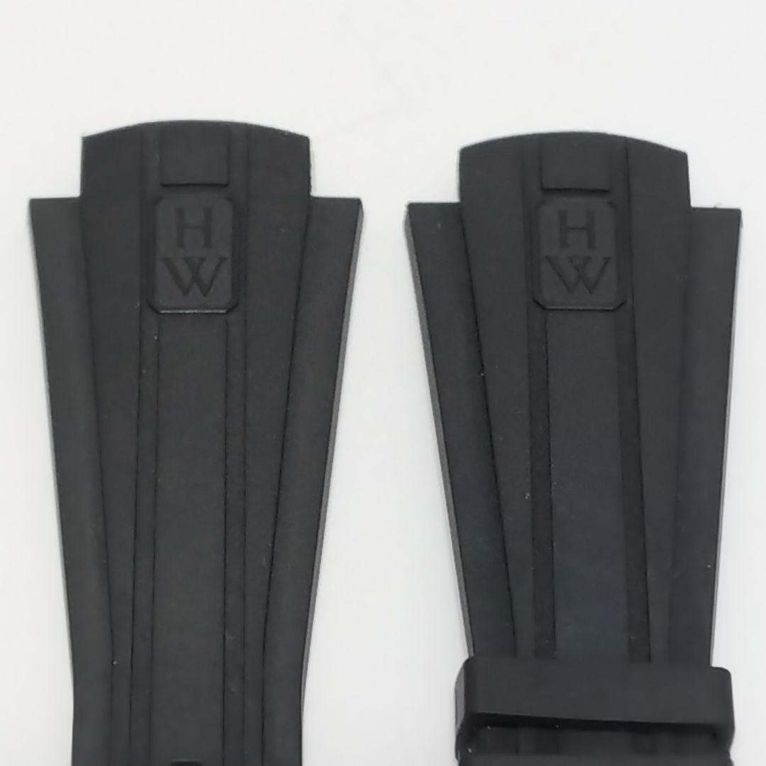 ハリーウィンストン　オーシャンスポーツ　ラバーベルト ストラップ　ブラック