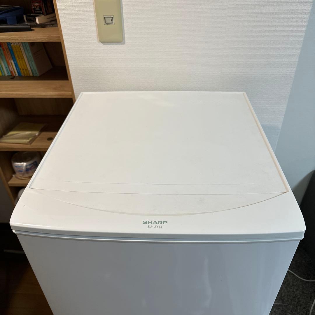 中古SHARP 137L 冷蔵庫【SJ-UY14-W】　どっちもドア