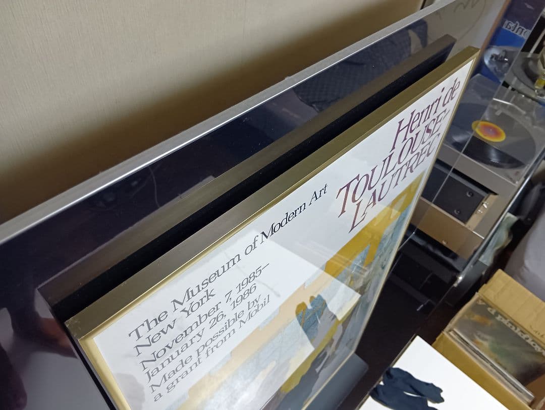 希少　1985年　ビンテージ　moma　ロートレック展示会　リトグラフ　ポスター