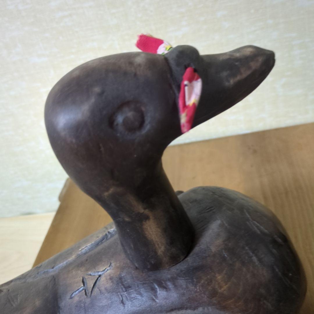 李朝　中期木雁　デコイ　彫刻　キロギ　朝鮮古美術