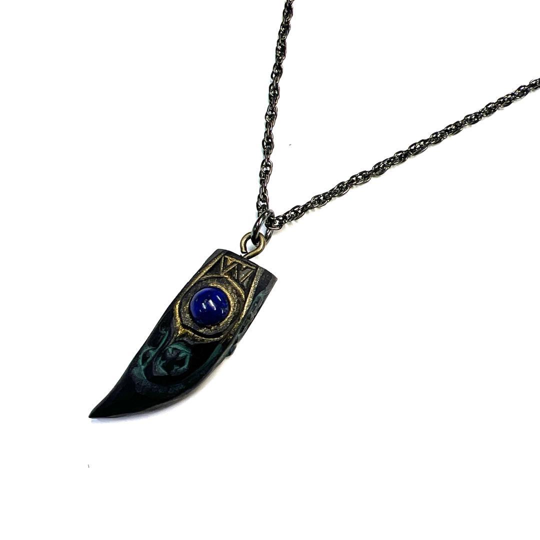 北海道アイヌコタン　西田智三さん　ペンダント　パワーストーン　天然石ラピスラズリ