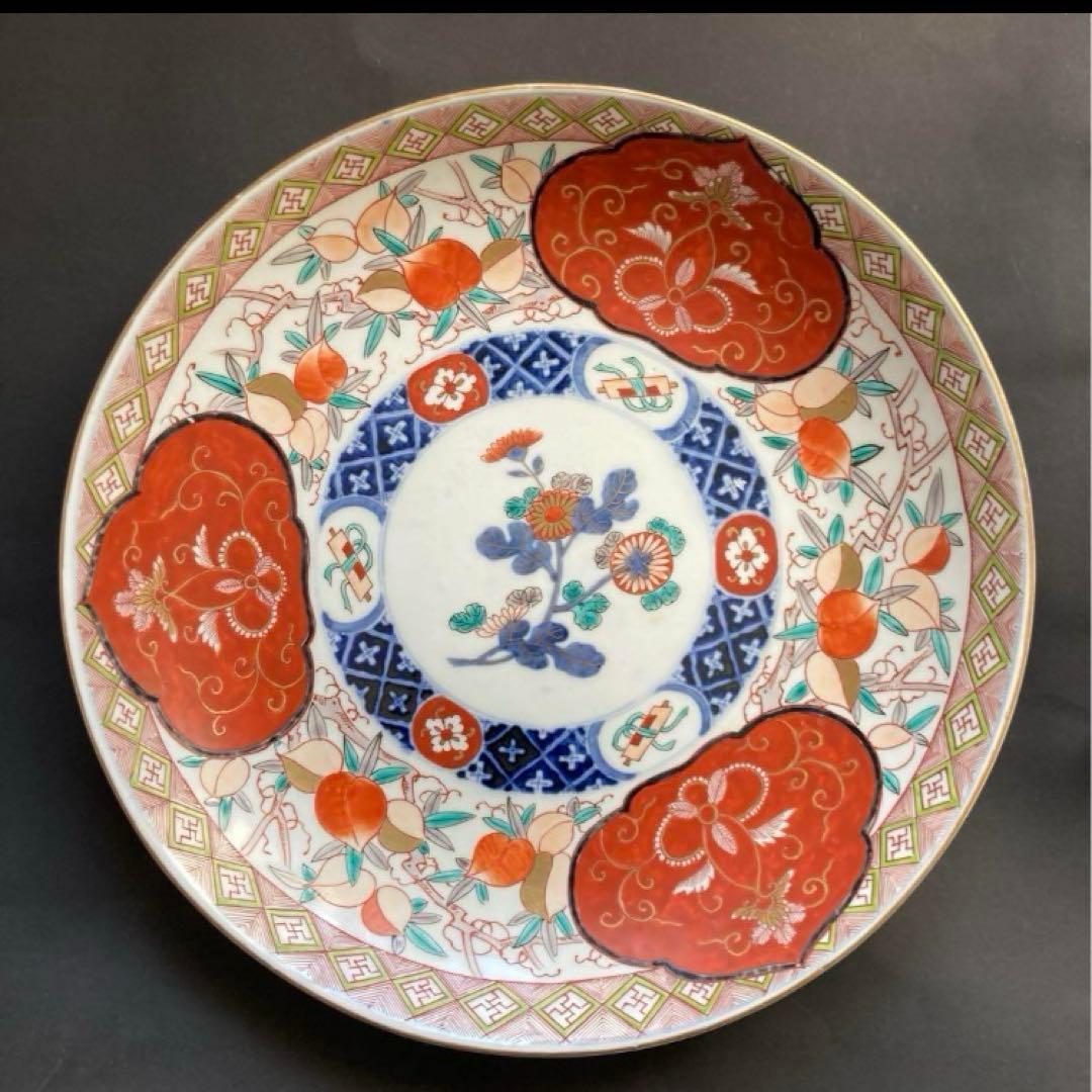 大皿 飾り皿 伊万里焼 大明萬歴年製