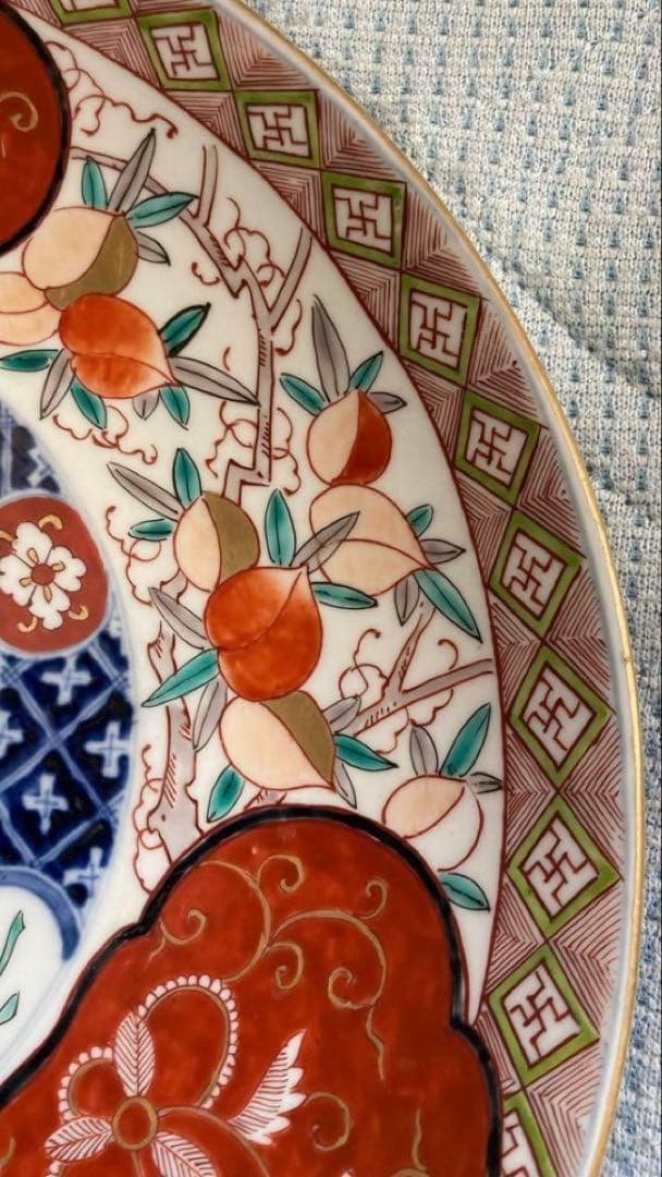 大皿 飾り皿 伊万里焼 大明萬歴年製