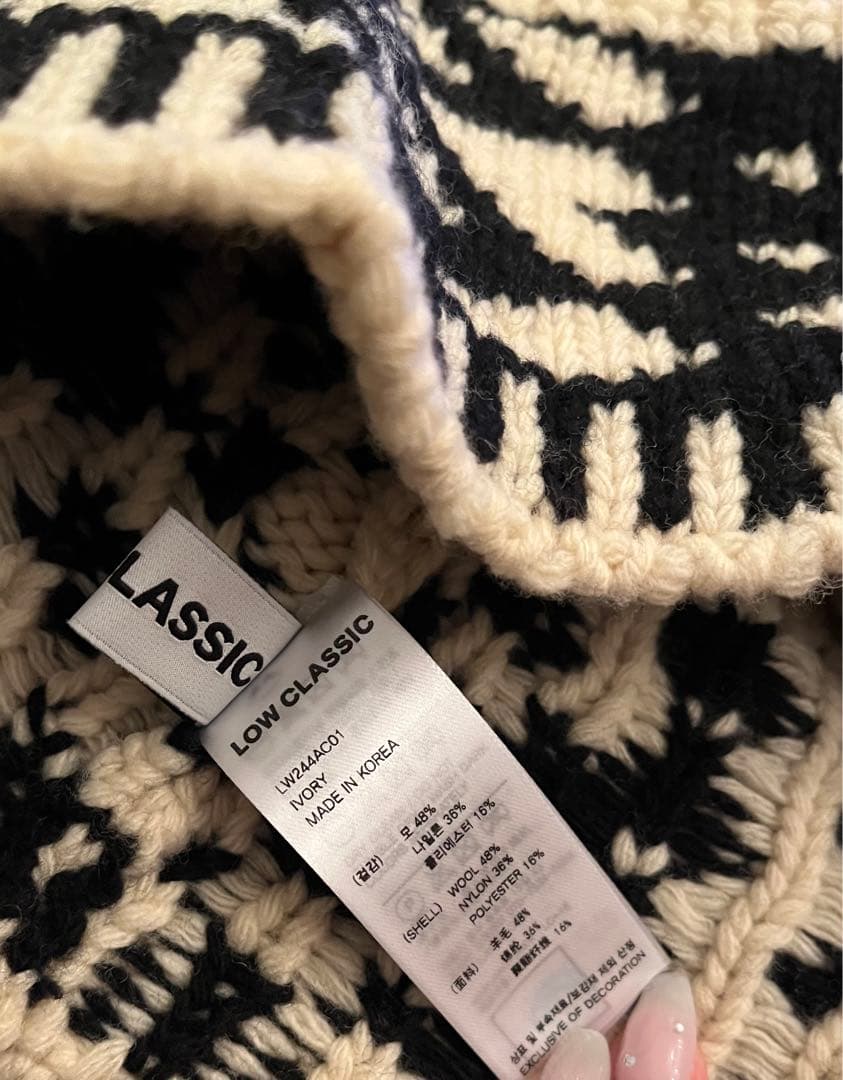 帽子 LOW CLASSIC JACQUARD BUCKET BEANIE