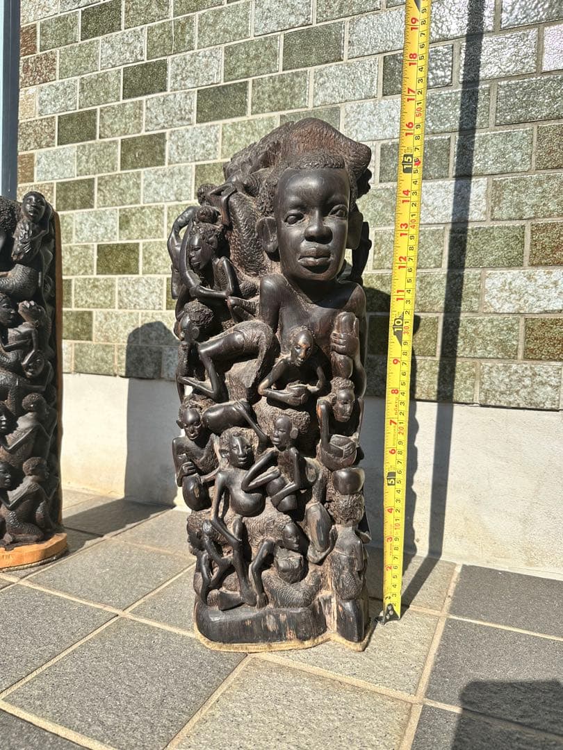 マコンデ　アフリカンアート 木製彫刻 約50cm