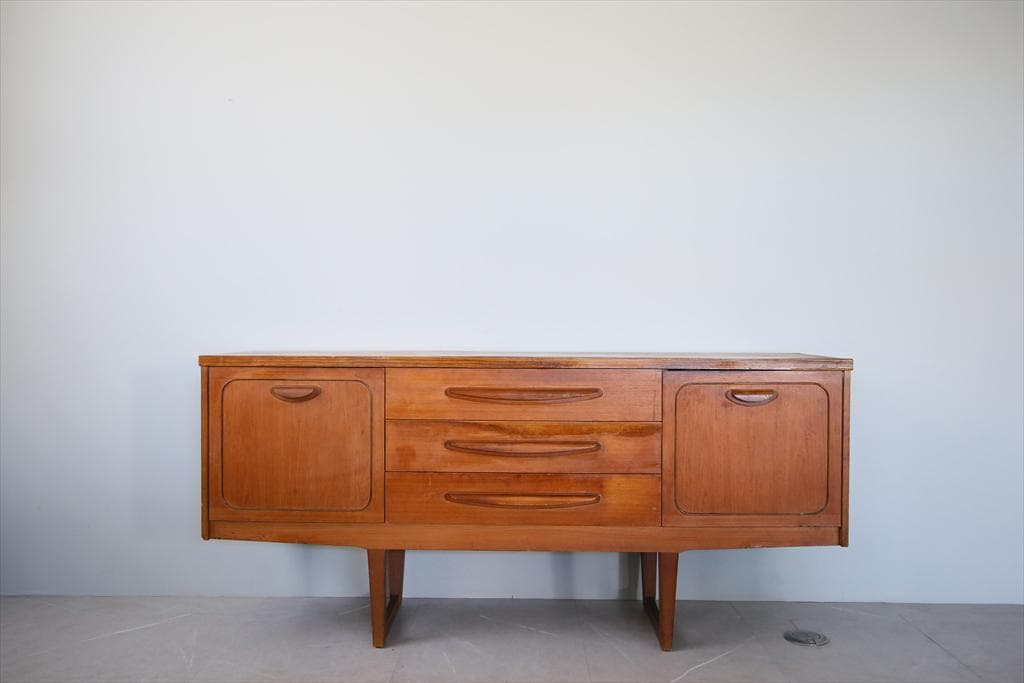 英国アンティークStonehill製サイドボード/木製机テレビ台(91-248)