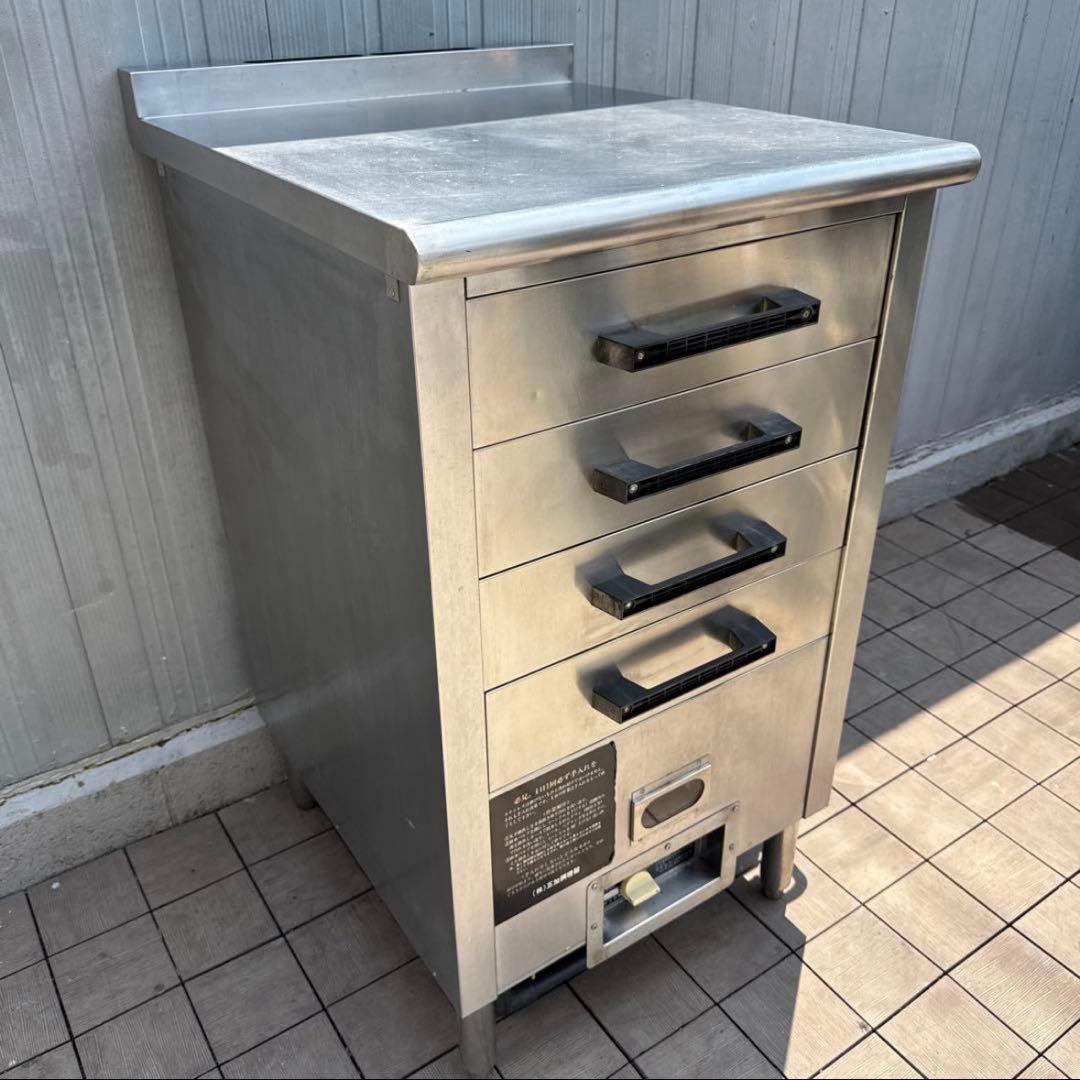 大型　業務用 五加調理器 ４段　ドロワー式　引出式蒸し器　都市ガス用