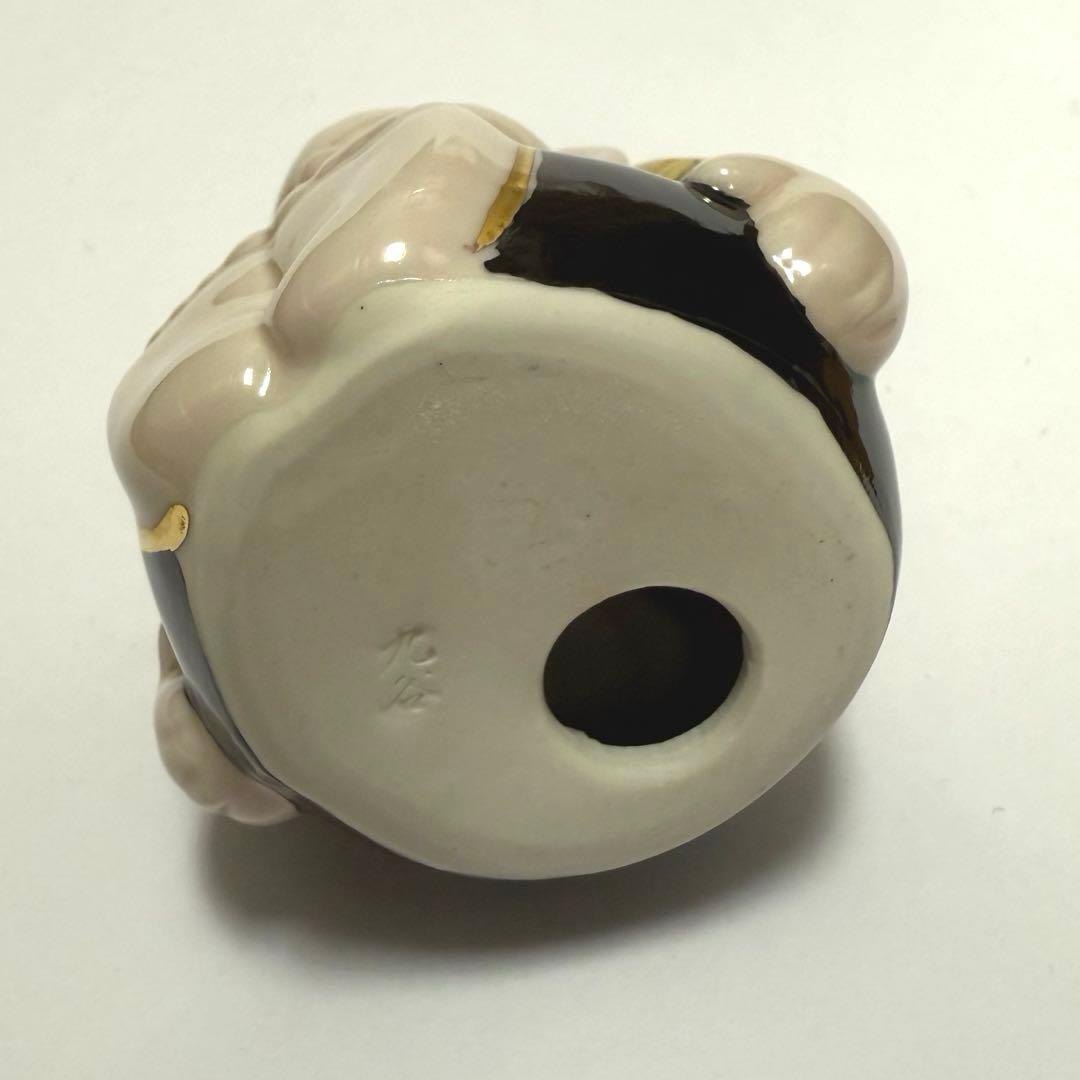 新品☆九谷焼 ビリケン 4号 福の神 唐草模様 開運 幸運 魔除け 良縁 縁起物