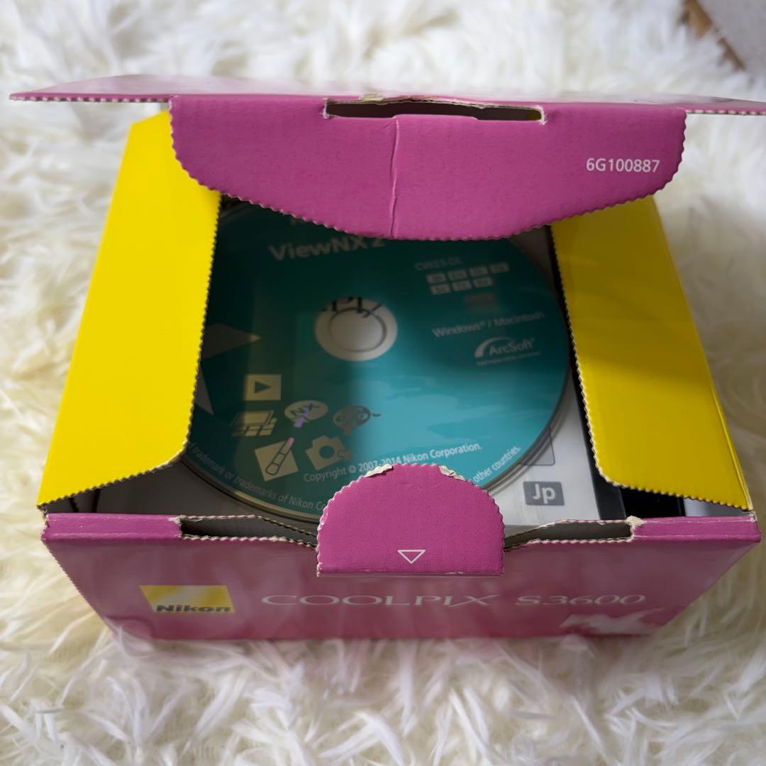 【極美品】Nikon ニコン COOLPIX S3600 ピンク 付属品多数