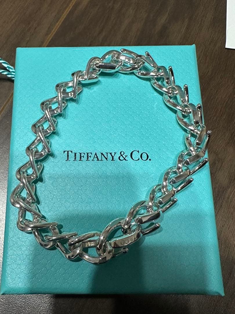 新品未使用 ティファニー フォージ ミディアム リンク ブレスレット シルバー