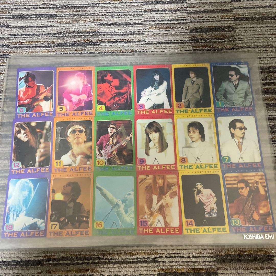 The Alfee アルフィートレーディングカード18枚コンプリート