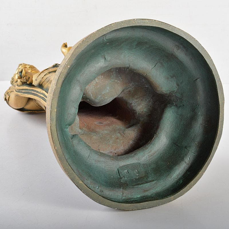 北村西望謹作　銅塗金　聖観世音菩薩像　仏像　87/1000　M　R5500