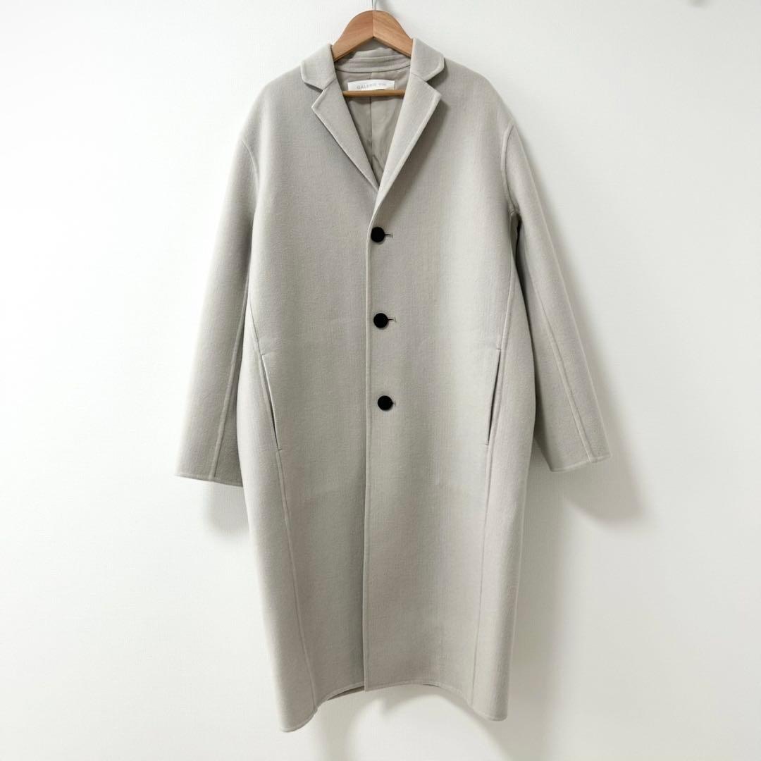美品✨GALERIE VIE ウールカシミヤライトメルトン チェスターコート