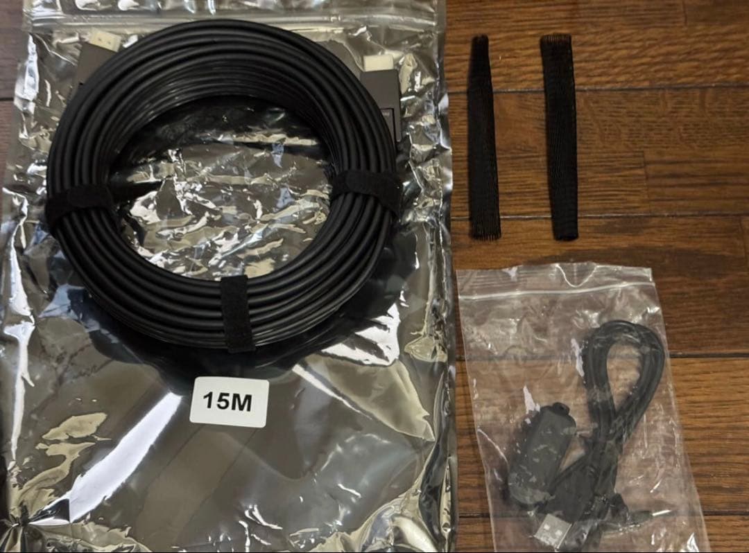 4K60Hz対応光ファイバHDMIケーブル15m KM-HD20-PFBAD15