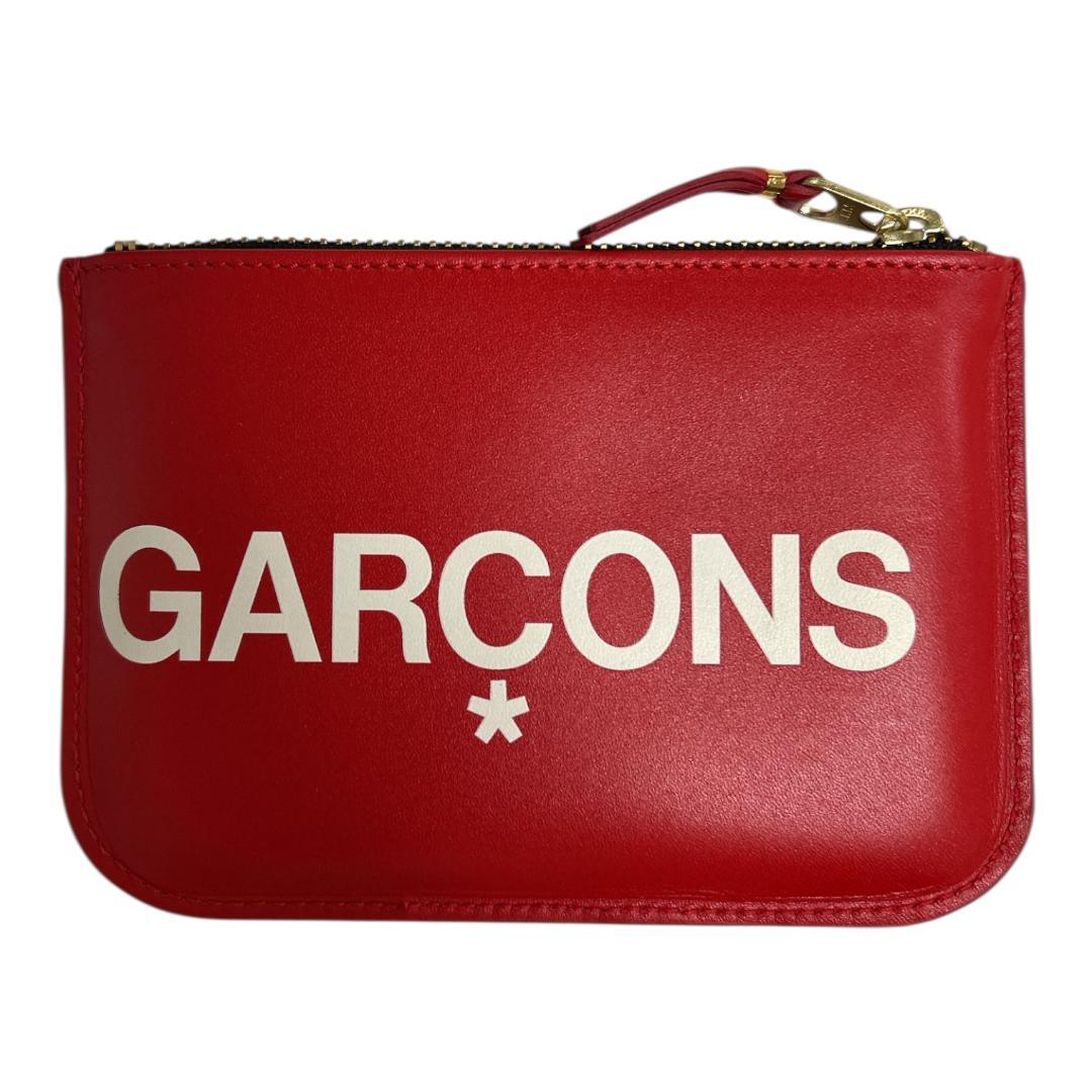 新品 コムデギャルソン CDG ロゴ ウォレット レッド 送料込み