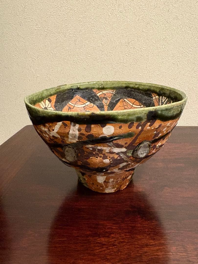 アニメ風茶碗と木製箱セット