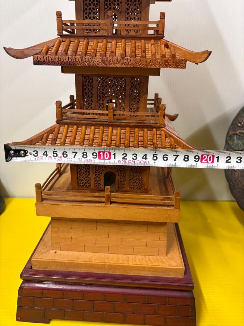 昭和レトロ五重の塔置物（木製）✨【新春お宝雑貨市】✨