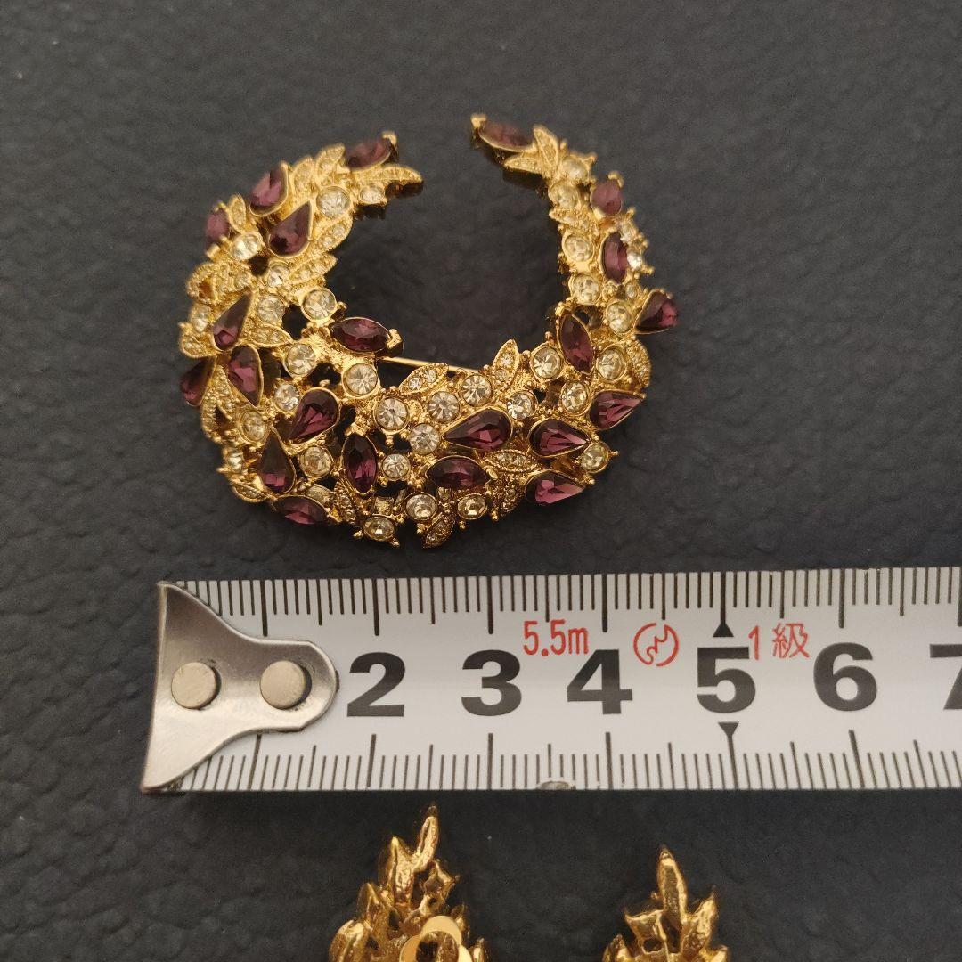 D'ORLAN ブローチ&イヤリング　セット　ヴィンテージ　ビンテージ　オールド