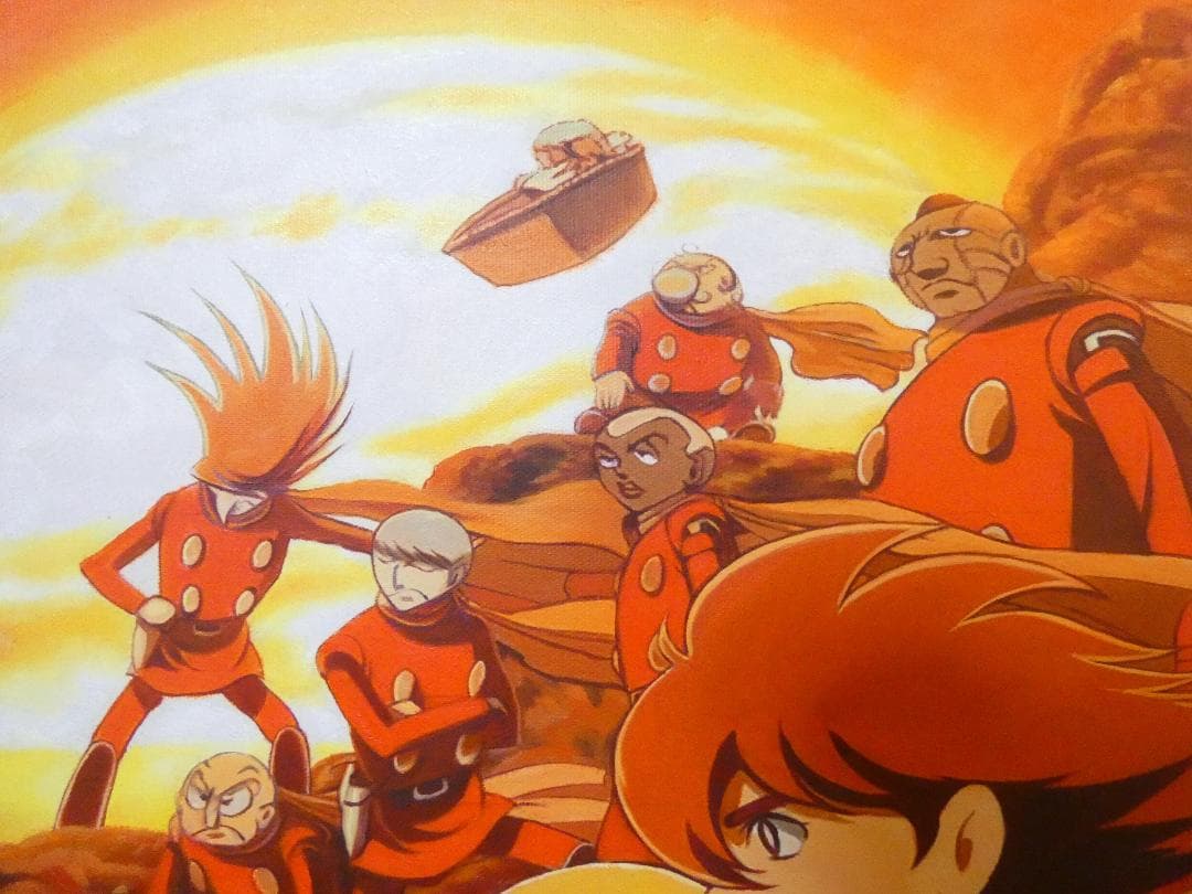 絵画　石ノ森章太郎「人物」 サイン F8サイズ額装済み 肉筆手描き