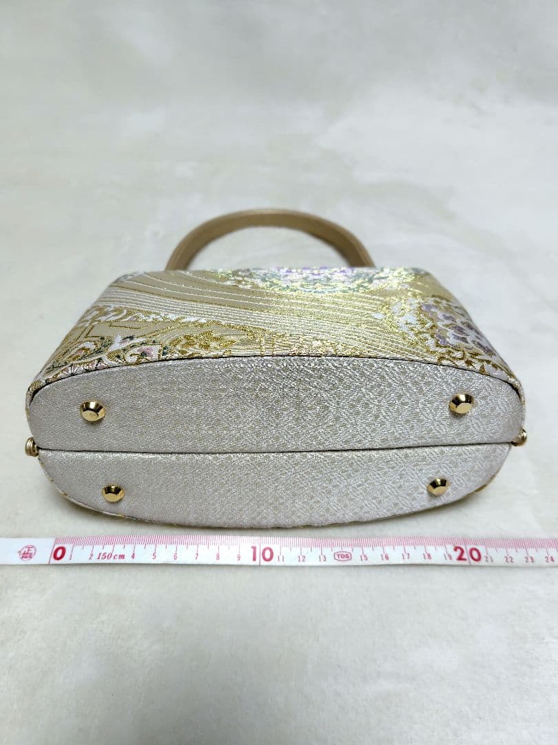 和装用バッグ 金色 花柄（礼装用）