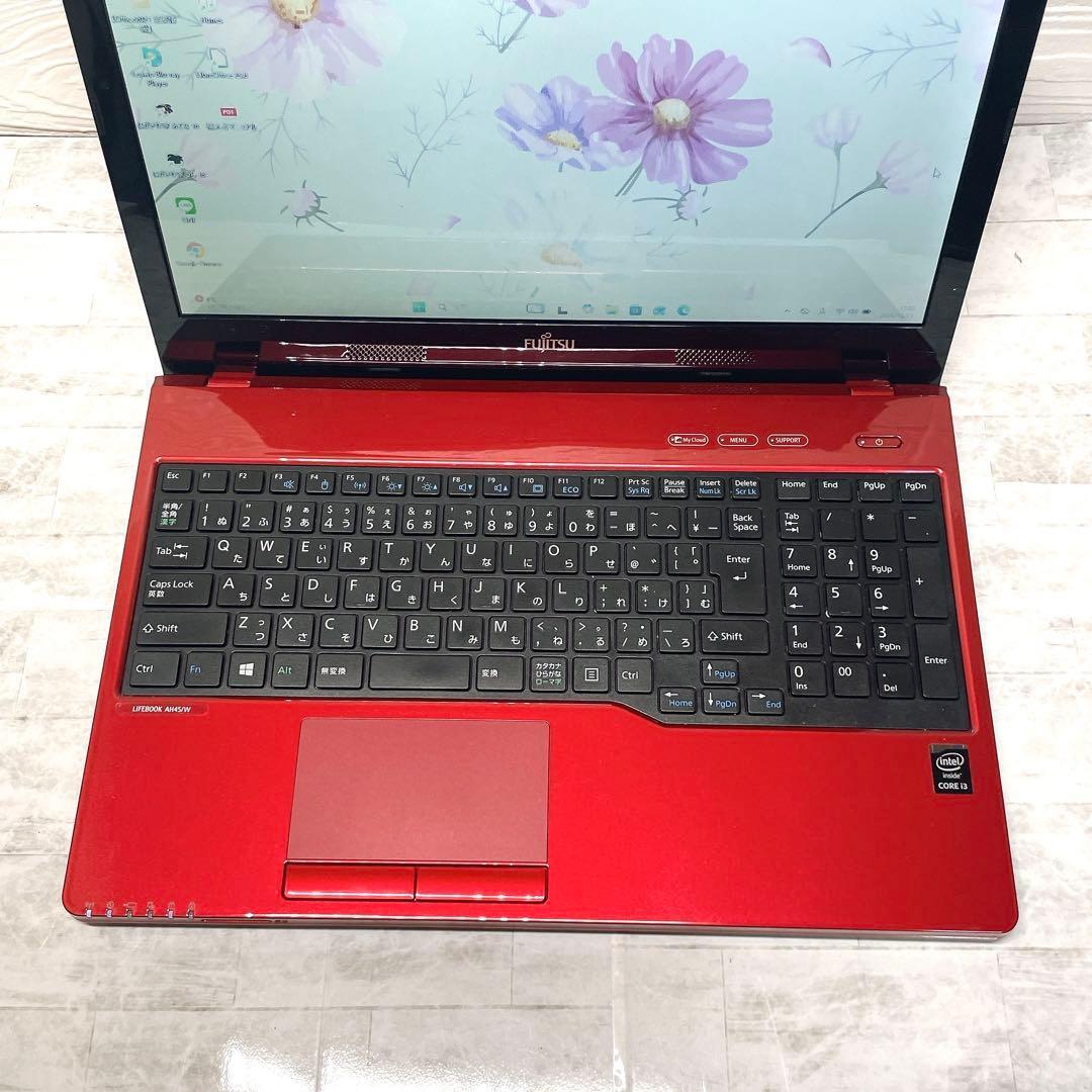 人気色✨美品 ノートパソコン SSD ブルーレイ カメラ win11 8GB