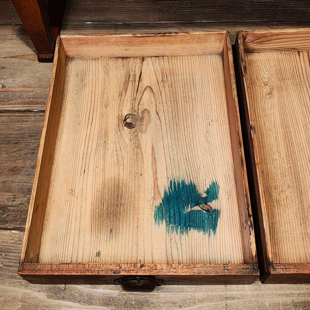 帳場机　文机　ライティングデスク　昭和レトロ　古家具